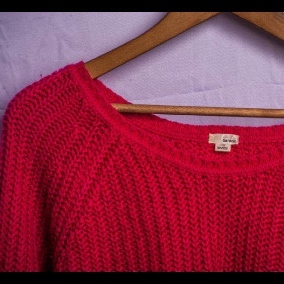 Cropped knitted sweater - Picture 2 of 2